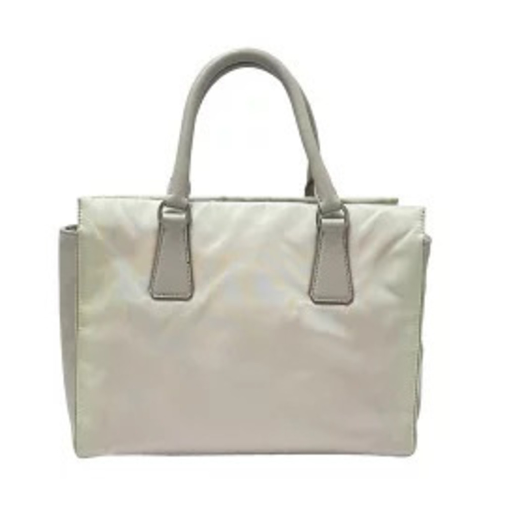 Prada Tote Beige Leather Bag Tan